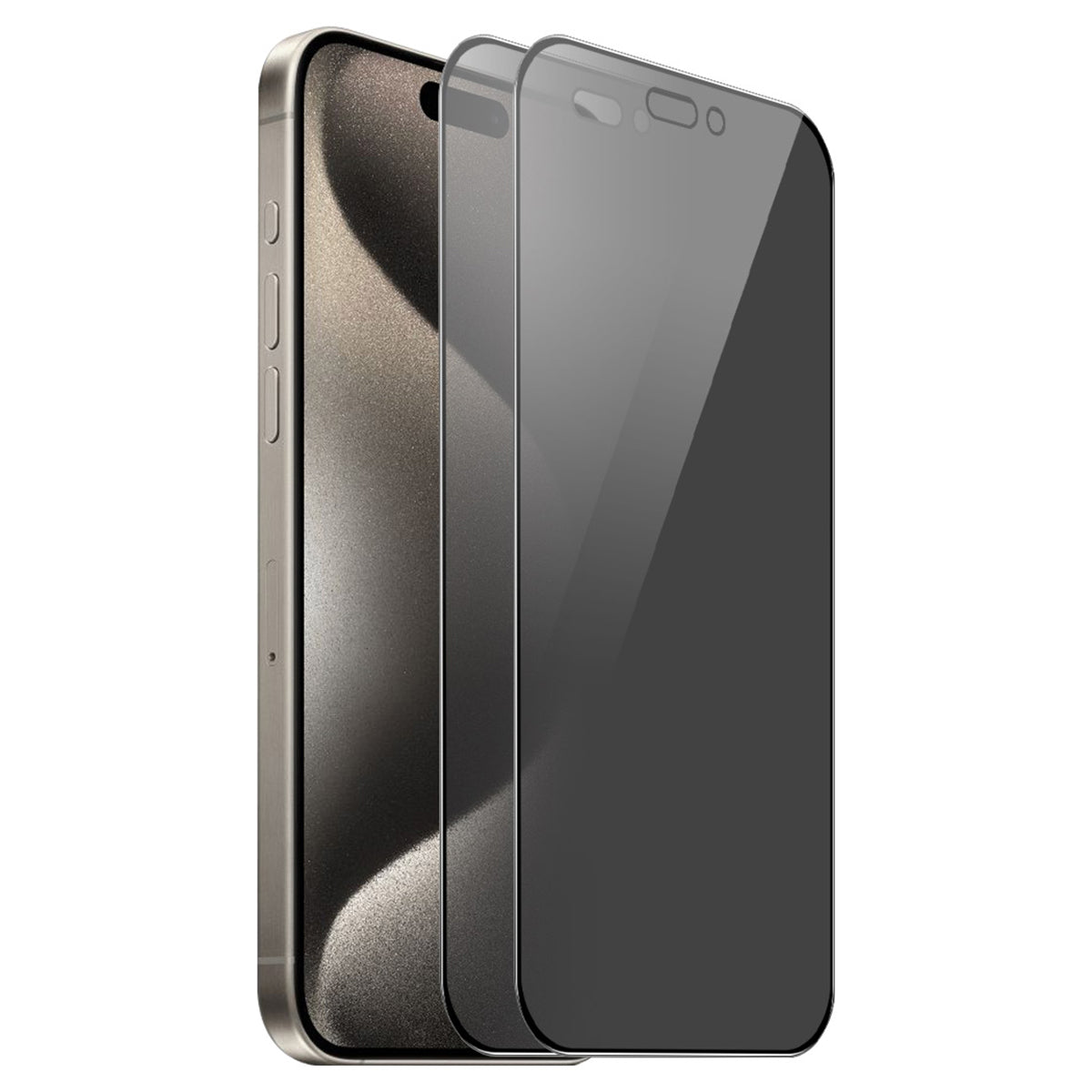 ENKAY HAT PRINCE 2Pcs For iPhone 15 Pro Max Anti-Spy Film High Aluminium-silicon Glass Screen Protector ENKAY HAT PRINCE 2Pcs For iPhone 15 Pro Max Anti-Spy Film High Aluminium-silicon Glass Screen Protector